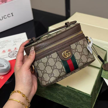GUCCI OPHIDIA MINI BAG 15 IN BROWN GG CANVAS by Luxe Carry