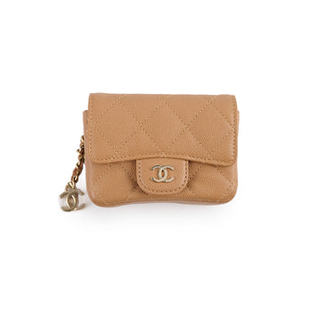 Top Quality Chanel 23P Classic Clutch With Chain Belt Waist Bag Dark Beige - Microchipped (2023)