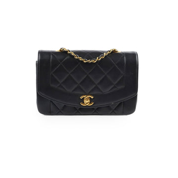 Top Quality Chanel Small   Diana Lambskin Black (4 Series)