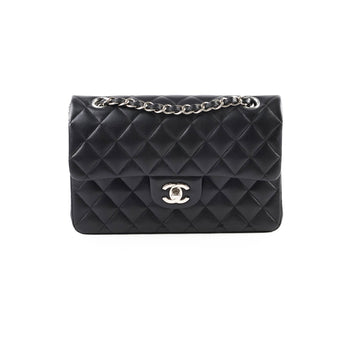 Top Quality Chanel Small Double Classic Flap Black Lambskin 2021
