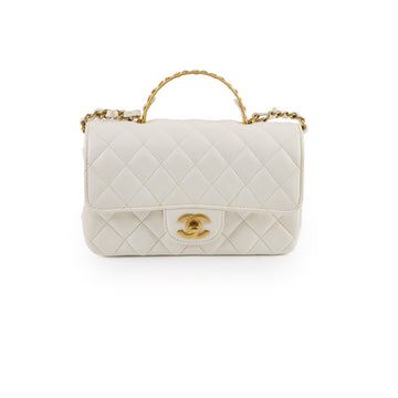 Top Quality Chanel Mini Rectangle Top Handle Lambskin (microchip)