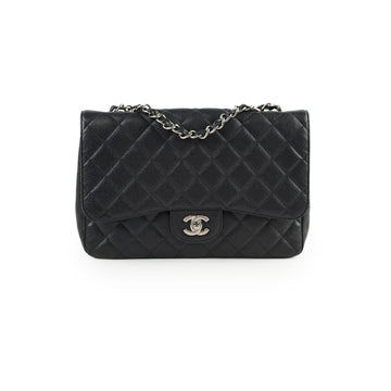 Top Quality Chanel Jumbo Single Flap Caviar Black (12 Series)