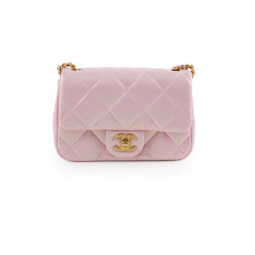 Top Quality Chanel Seasonal Square Flap Pearl Iridescent Pink 2024