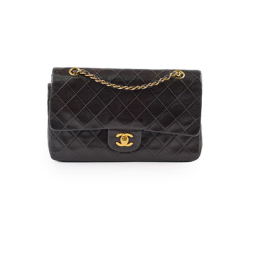 Top Quality Chanel   Classic Flap Medium/Large M/L Lambskin Black