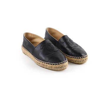 Top Quality Chanel Espadrilles Black Size 35