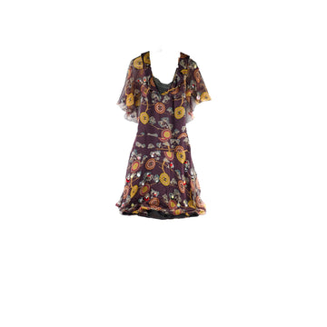 Top Quality Chanel Patterned Summer Silk Dress