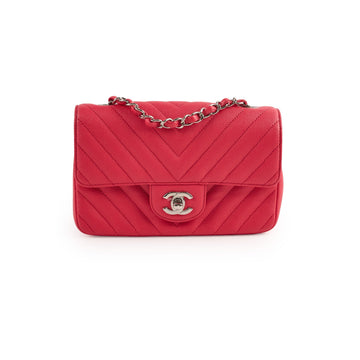 Top Quality Chanel Mini Rectangular Caviar Coral
