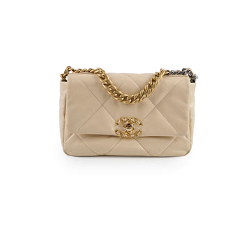 Top Quality Chanel 19 Small Beige 30 Series