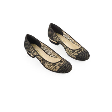 Top Quality Chanel Lace Ballet Flats Black Size 35.5