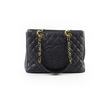 Top Quality Chanel Caviar Grand Shopping Tote GST Black