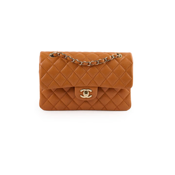 Top Quality Chanel Small Classic Double Flap Caramel Caviar