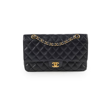 Top Quality Chanel Medium/Large Caviar Classic Double Flap GHW Black