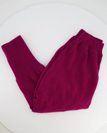 Top Quality Chanel Raspberry Pink Capri Trousers with White Stripes Detail Size FR 38 (UK 10)