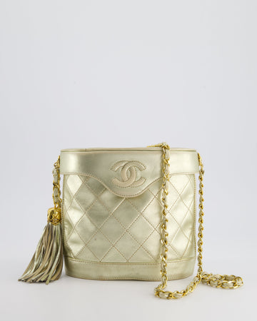Top Quality Chanel Gold   Lambskin Leather Small Binocular Bag with 24K Gold Hardware