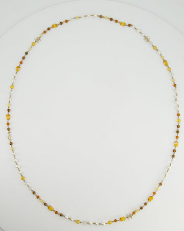 *HOT* Top Quality Chanel Brown Glass Pearls and Gold CC Logo Necklace