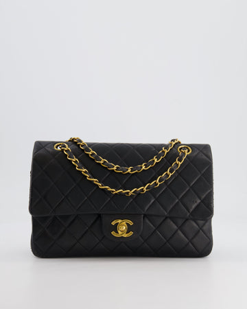 *FIRE PRICE* Top Quality Chanel   Black Medium Classic Double Flap Bag in Lambskin Leather with 24K Gold Hardware