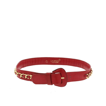 Top Quality Chanel Belt in Red Leather