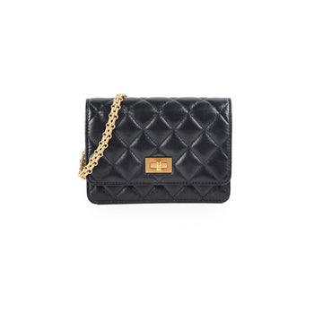 Top Quality Chanel Reissue Mini Wallet on Chain WOC Black