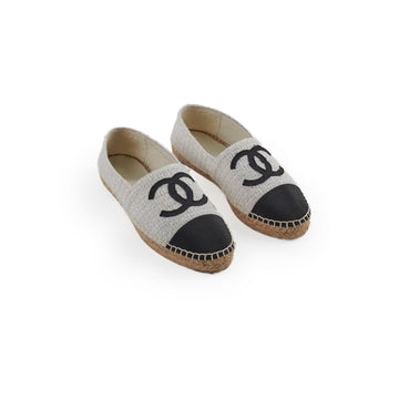 Top Quality Chanel Espadrilles White Size 38