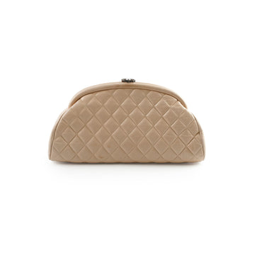 Top Quality Chanel Mademoiselle Kiss Lock Timeless Clutch Beige