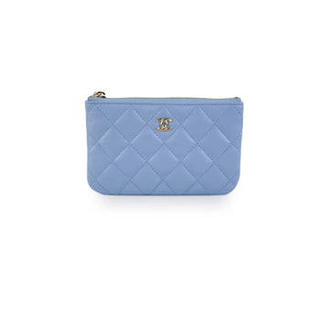 Top Quality Chanel O-case Small Lambskin Blue