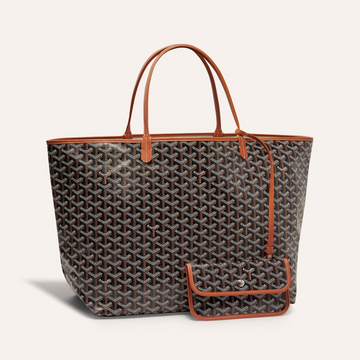 SAINT LOUIS GM 40CM BLACK AND TAN CANVAS by Luxe Carry