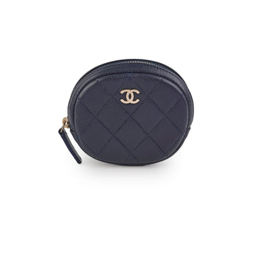Top Quality Chanel Caviar Coin Purse Navy