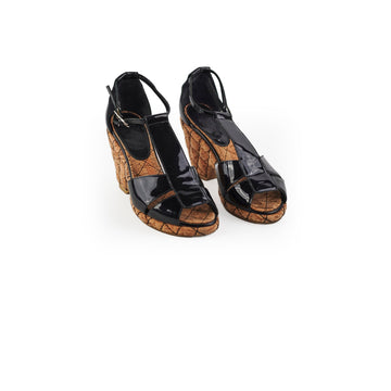 Top Quality Chanel Patent Sandals Size 35.5