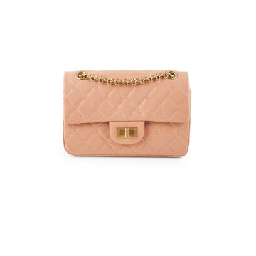 Top Quality Chanel Mini Reissue Peach Microchip