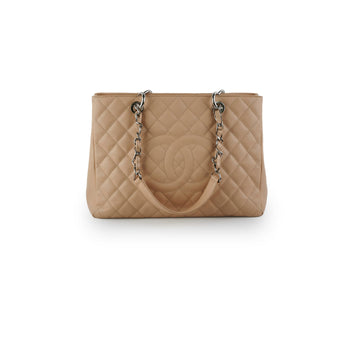 Top Quality Chanel GST Caviar Grand Shopping Tote Beige