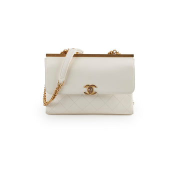 Top Quality Chanel Reversible Flap White GHW 25 Series