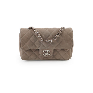 Top Quality Chanel Mini Rectangular Grey Caviar