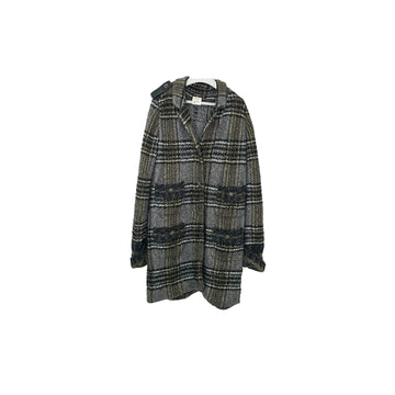 Top Quality Chanel Grey Knit Coat Size 42