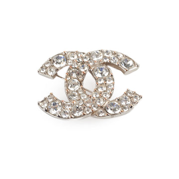 Top Quality Chanel Crystal CC Brooch Large