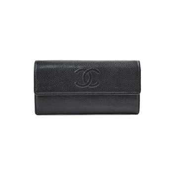 Top Quality Chanel Long Wallet Black 18 Series