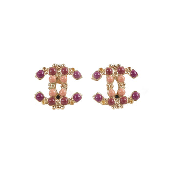 Top Quality Chanel Beaded CC Earrings Costume Jewellery
