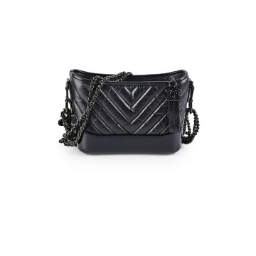 Top Quality Chanel Small Gabriel Calfskin Black