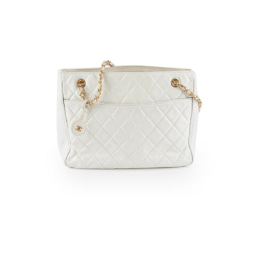Top Quality Chanel   White Tote Bag