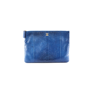Top Quality Chanel O case Medium Exotic Leather Blue