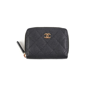Top Quality Chanel Black Caviar Cardholder