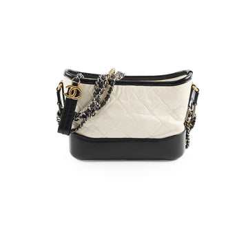 Top Quality Chanel Gabrielle Small White Calfskin -Series 25