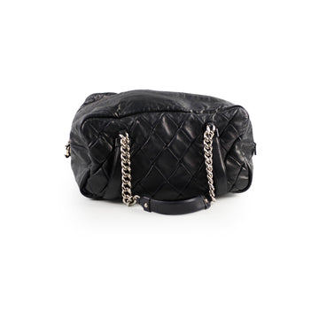 Top Quality Chanel Bowling Black Lambskin Shoulder Bag - Series 12