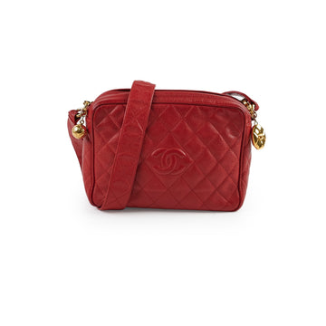 Top Quality Chanel Camera Red Caviar Crossbody Bag - Series 2
