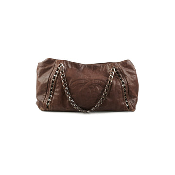 Top Quality Chanel   Brown Leather Tote - Series 10