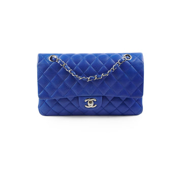 Top Quality Chanel Classic Flap Medium/Large M/L Lambskin Dark Blue - Series 13