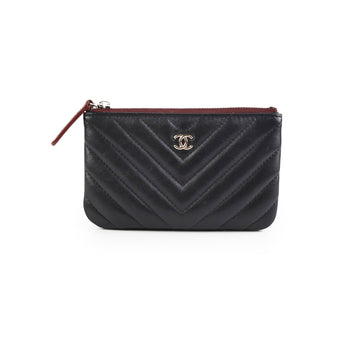 Top Quality Chanel Small Chevron Black O Case