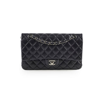 Top Quality Chanel Classic Flap Medium/ Large M/L Lambskin Black Shoulder Bag - Series 23