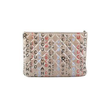 Top Quality Chanel Medium O Logo Grey Pouch
