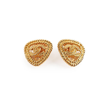Top Quality Chanel CC Triangle Clip-on Earrings