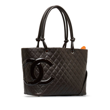 Brown Top Quality Chanel Large Cambon Ligne Tote